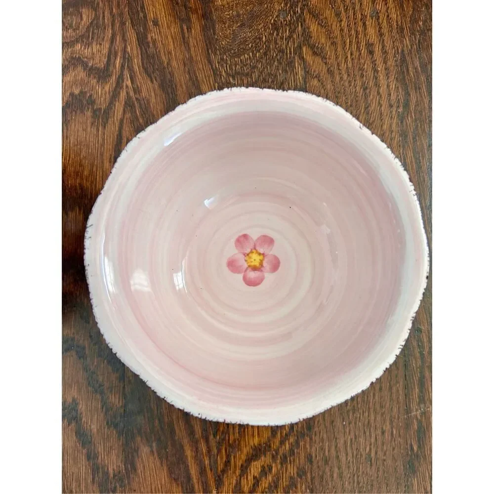 Franciscan Flora Coupe Cereal Bowls Green or Pink